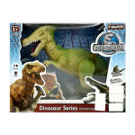 Dinosaurus na batérie, svetlo + zvuk - zelený